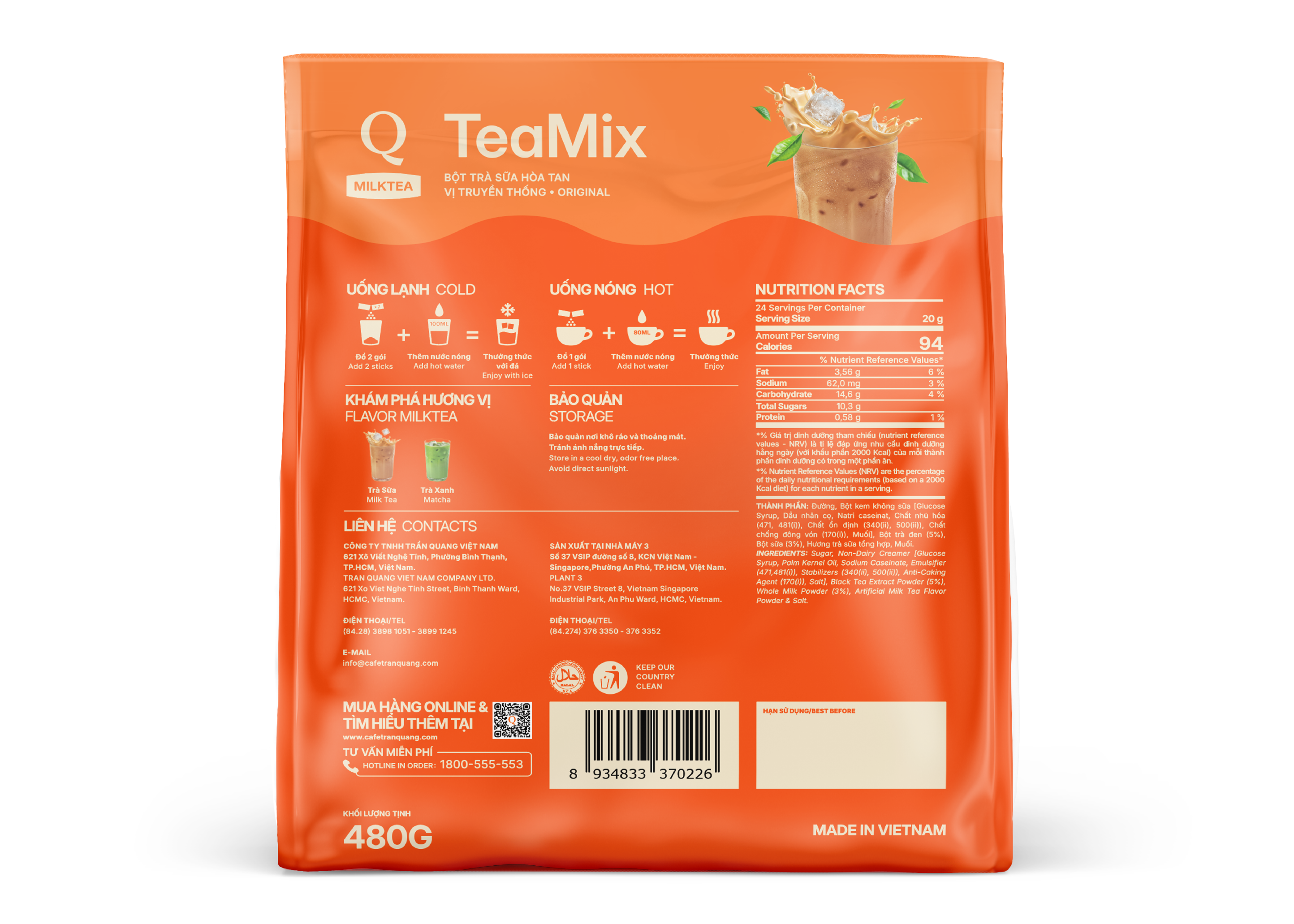 Trà Sữa Hòa Tan Tea Mix | Trần Quang Việt Nam